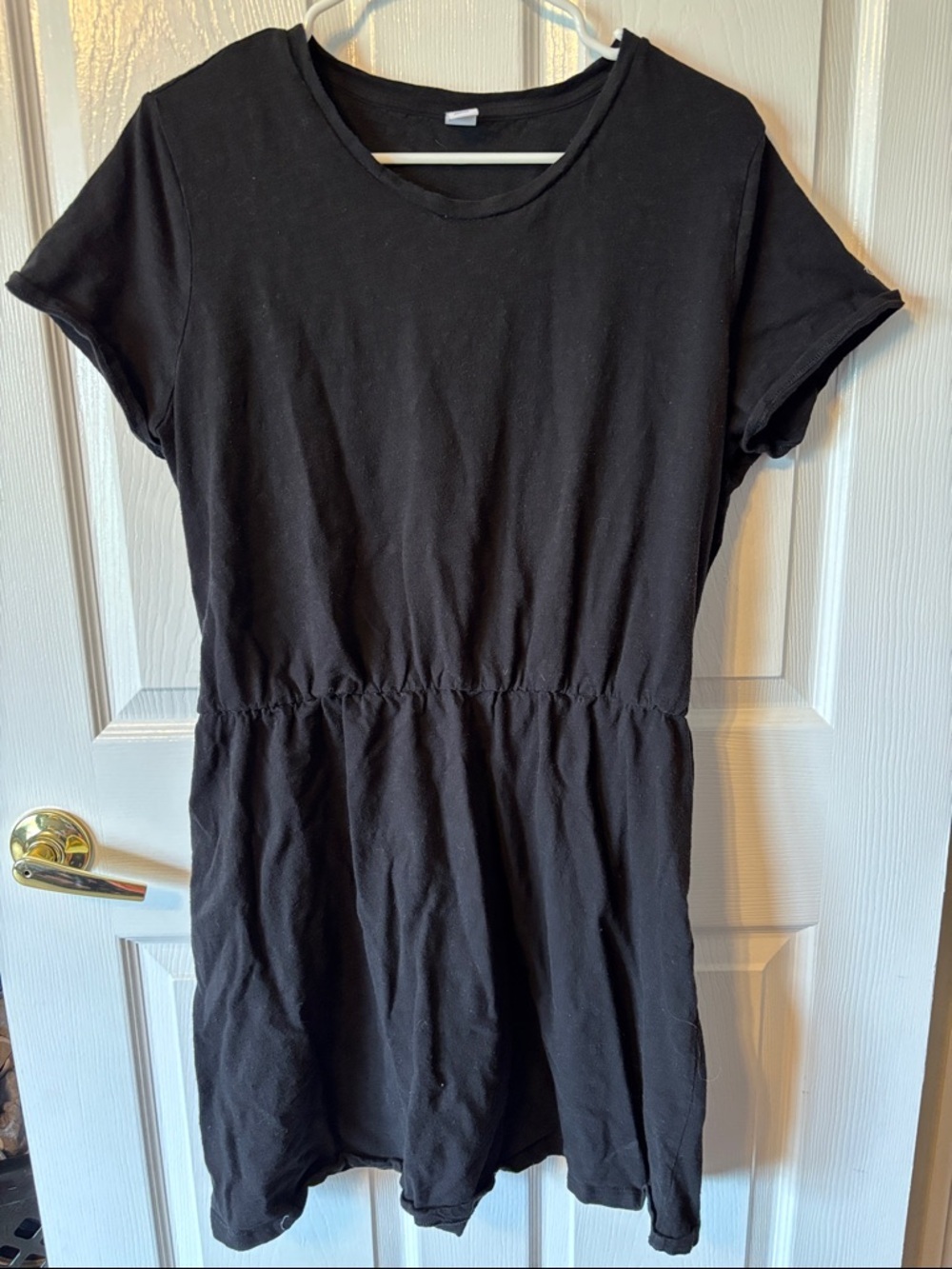 Old Navy Black Short Sleeve Scoop Neck Dress